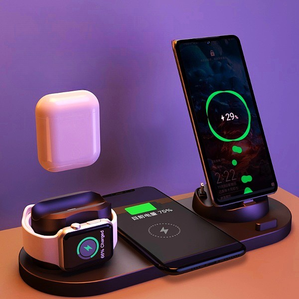6 In 1 Charging Dock Station For Phone Watch