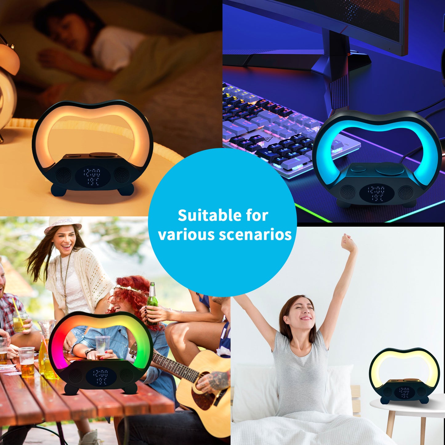 6 In 1 Ambience Intelligent LED Table Lamp